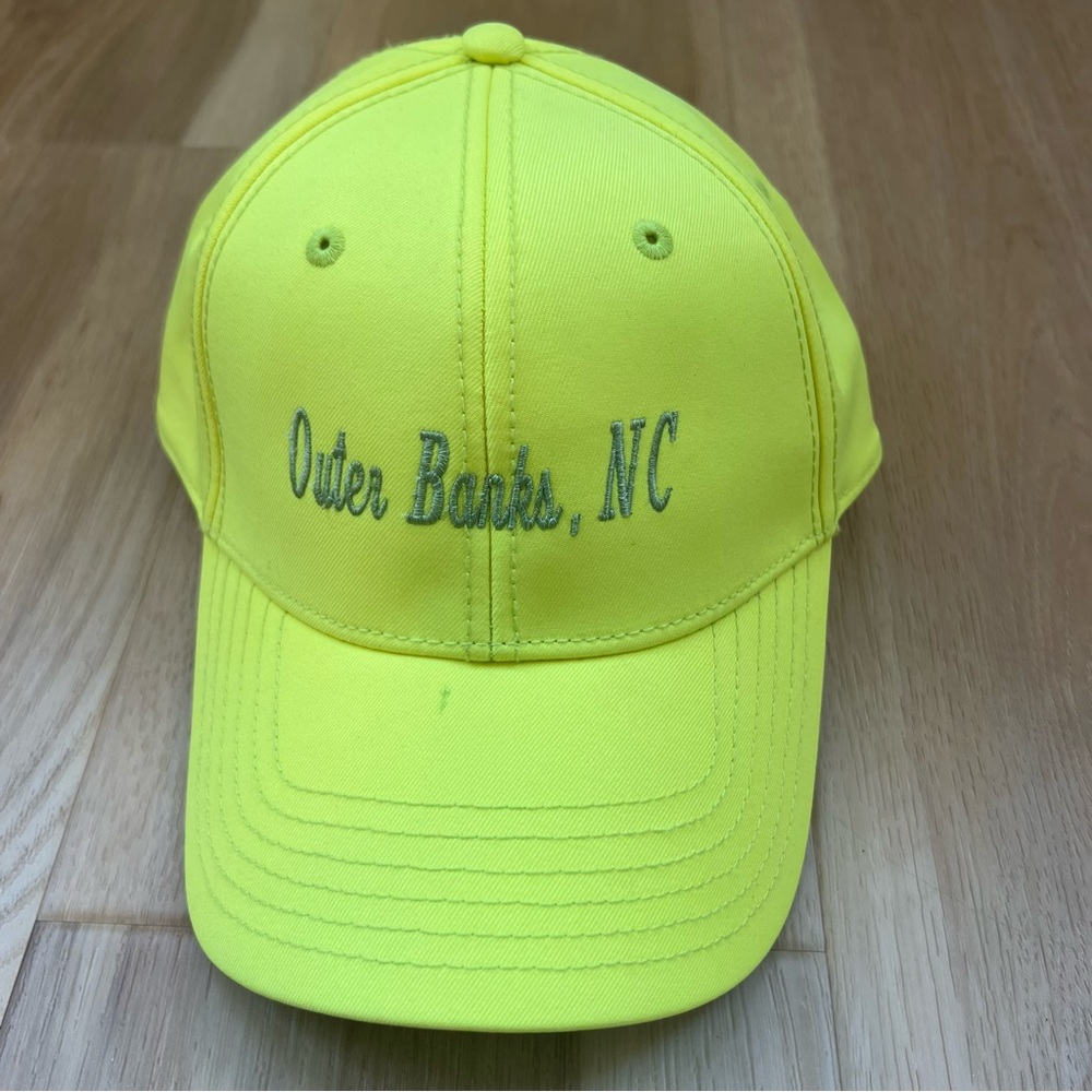 NWOT Neon Yellow Outer Banks NC Baseball Cap